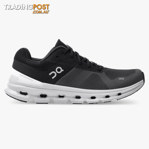On Cloudrunner Wide Mens Running Shoe - Black - ON