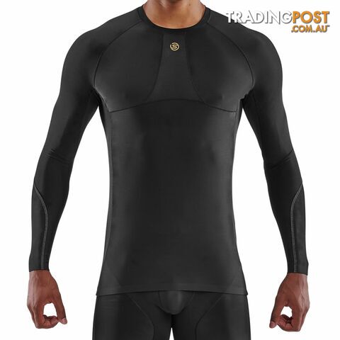 Skins Series-5 Mens Long Sleeve Top - Black - SKINS - 5056411800307