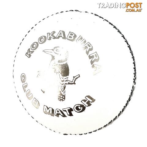 Kookaburra Club Match 156G Cricket Ball - White - KOOKABURRA