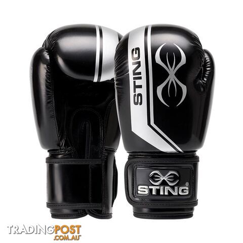 Sting Armalite 12Oz Boxing Glove - Black/Silver - STING
