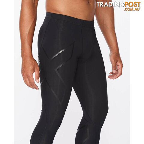 2XU Mens Core Compression Tights - Black/Nero - 2XU - 9336340558774