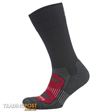 Balega Blister Resist Crew Socks - Black/Red - BALEGA - 818953018030
