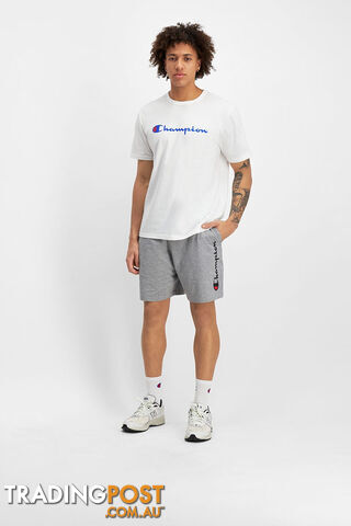 Champion Mens Script Jersey Short - Grey - CHAMPION