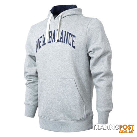 New Balance Mens Logo Hoodie- Athletic Grey - NEWBALANCE