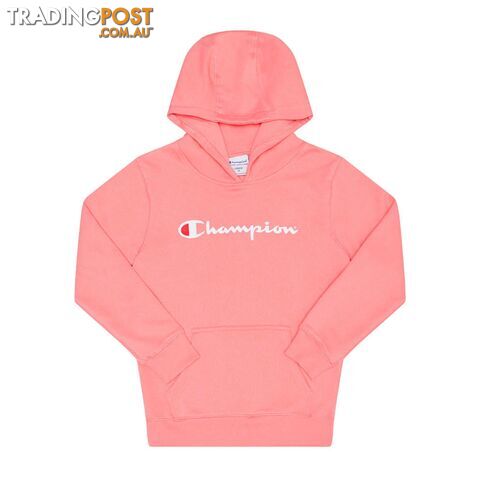 Champion Kids Script Hoodie - Pink - CHAMPION