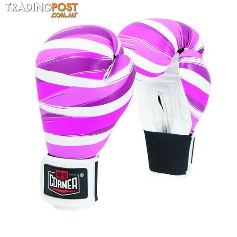 RCB Spar Boxing Glove - Stripes Pink - RED CORNER - 9313875919515