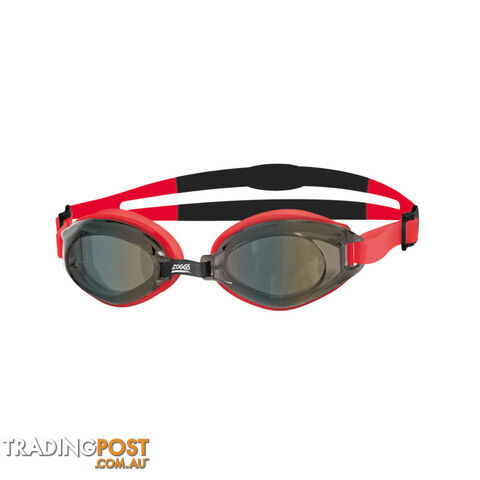 Zoggs Endura Mirror Swim Goggles-Red/Black/Smoke - ZOGGS