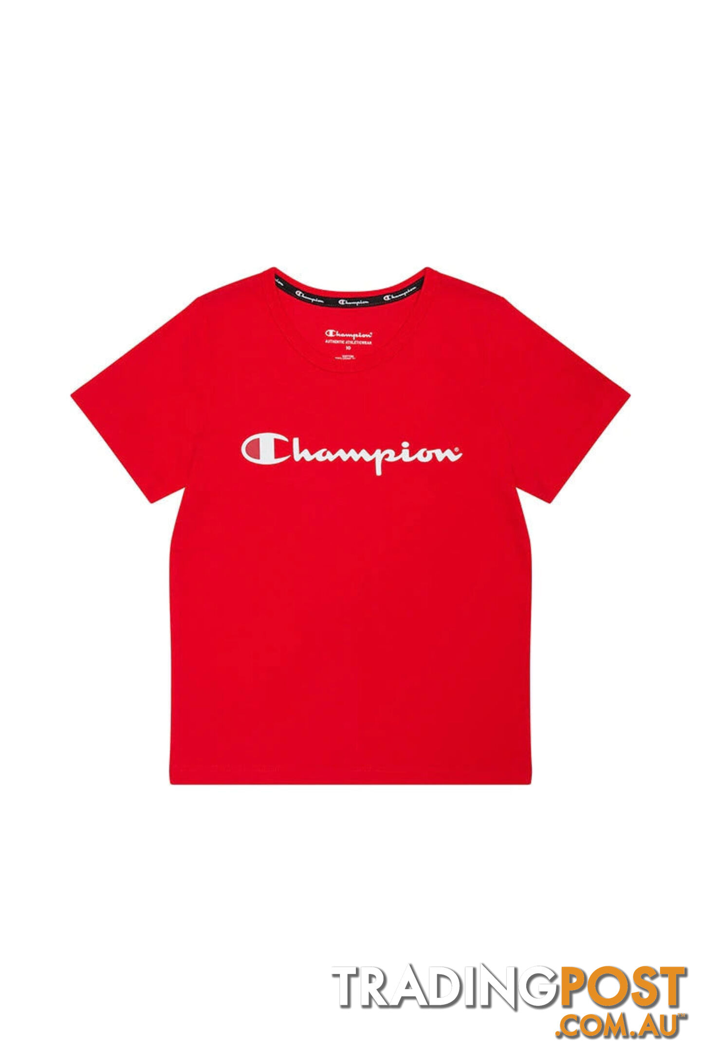 Champion Kids Script SS Tee - Red - CHAMPION