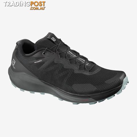 Salomon Sense Ride 3 Mens Trail Running Shoes -Black/Ebony/Lead - SALOMON -...