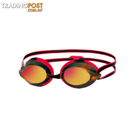 Zoggs Racespex Rainbow Mirror Swim Goggles - Black/Red/Mirror - ZOGGS