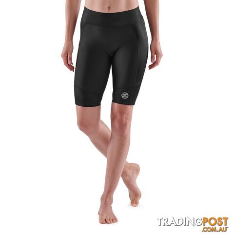 Skins Series-3 Womens Half Tights - Black - SKINS - 5056411801625