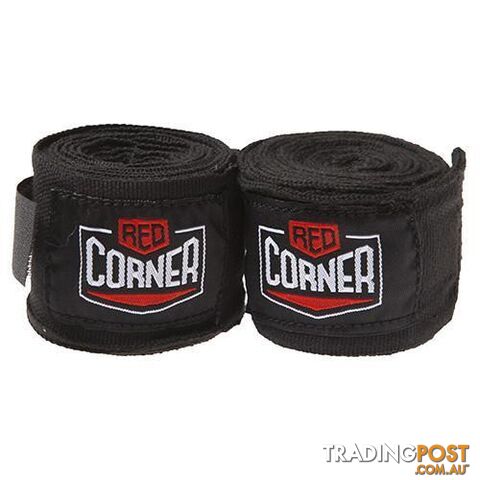 Red Corner Hand Wraps-Black - RED CORNER - 9348605001048
