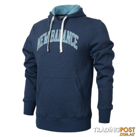 New Balance Mens Logo Hoodie - Eclipse Navy Heather - NEWBALANCE