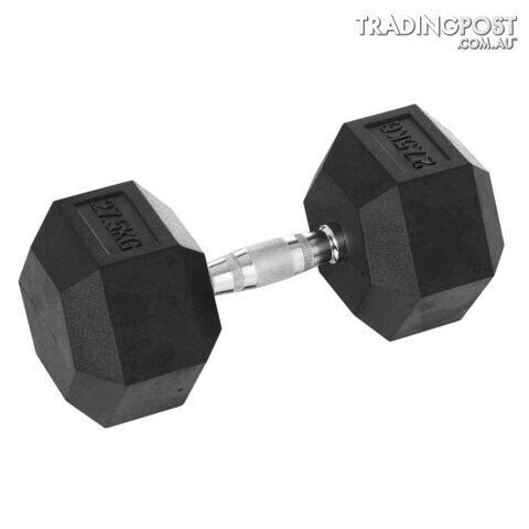 HCE Rubber Hex 27.5Kg Dumbbell - HCE - 2200000907219