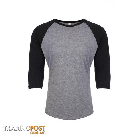 Legend Next Level Tri Blend 3/4 Raglan Baseball Tee-Black - LEGEND -...