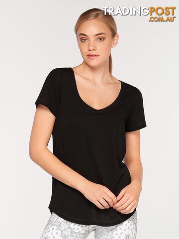 Lorna Jane Frankie Active Short Sleeve Tee - Black - LORNA JANE