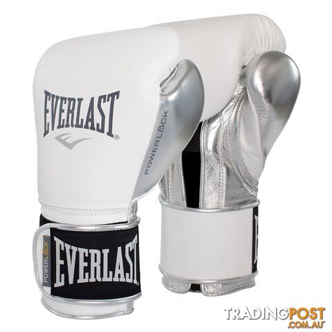 Everlast Pro Powerlock 12oz Training Glove - White/Silver - EVERLAST -...