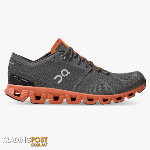 ON Cloud X Mens Training Shoe - Rust/Rock - ON