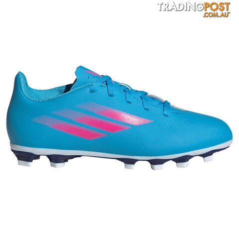 Adidas X Speedflow.4 FXG Kids Footy Boot - Blue - ADIDAS