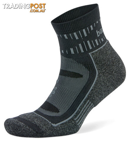 Balega Blister Resist Quarter Sock - Grey/Black - BALEGA - 038472154747