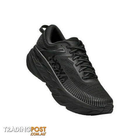 Hoka Bondi 7 EE Mens Running Shoes - Black - HOKA