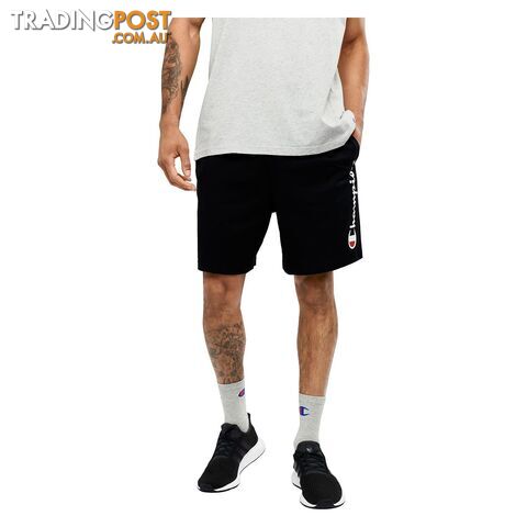 Champion Mens Script Jersey Short - Black - CHAMPION - 9351950861861