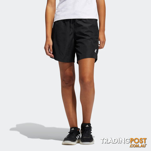 Adidas Womens Wvn Longer Short-Black-XS - ADIDAS