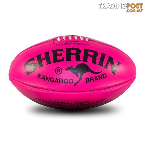 Sherrin KB Game Ball - Pink - Size 4 - SHERRIN