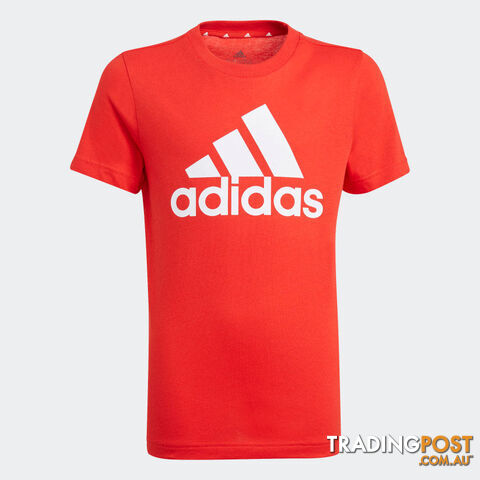 Adidas Boys Big Logo Tee - Red - ADIDAS