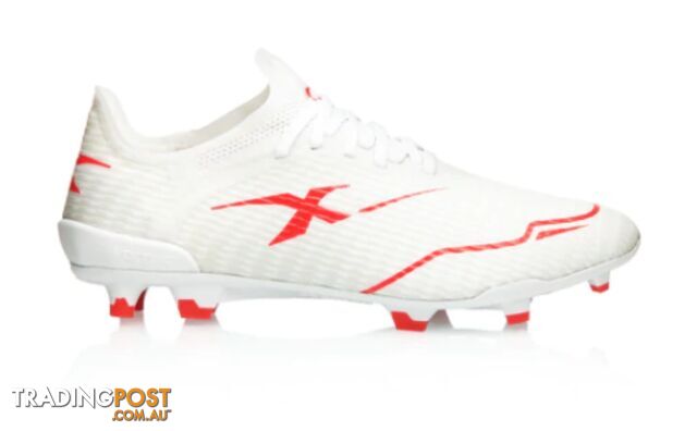 XBlades Voltaic Pro Womens Footy Boot - White/Firehawk Red - XBLADES