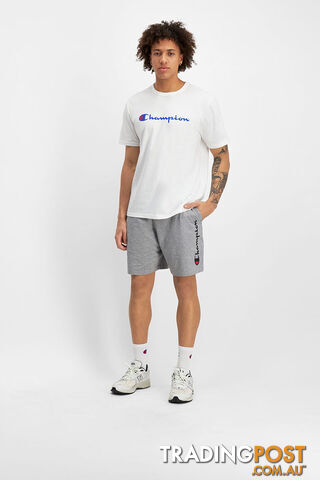 Champion Mens Script Jersey Short - Grey - CHAMPION