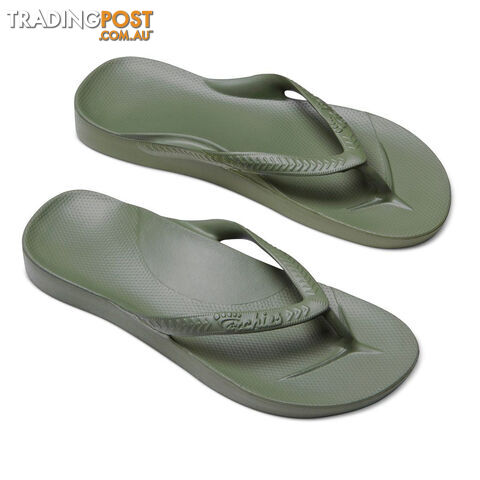 Archies Adults Arch Support Thongs - Khaki - ARCHIES