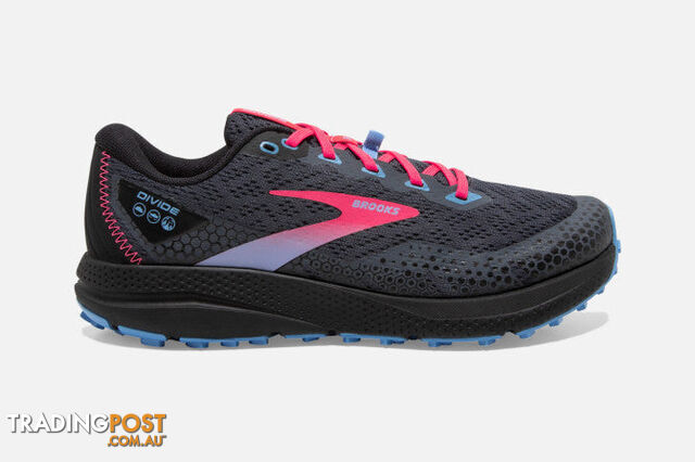 Brooks Divide 3 B Womens Trail Shoe - Black - BROOKS