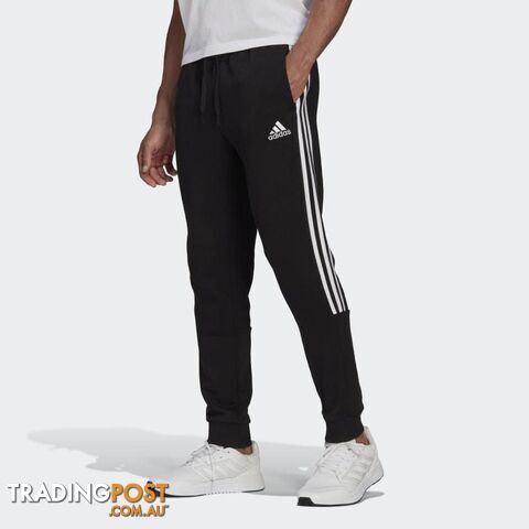 Adidas Mens Cut 3 Stripe Pant - Black/White - ADIDAS - 4062065221307