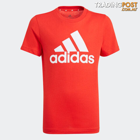 Adidas Boys Big Logo Tee - Red - ADIDAS