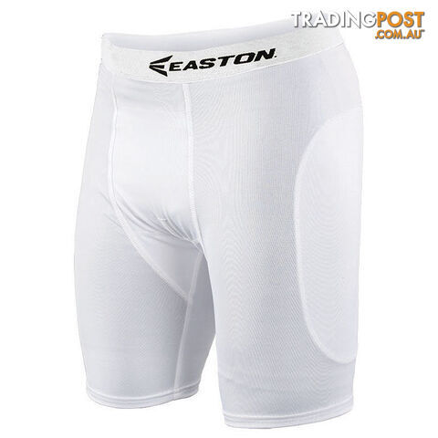 Easton Mens Baseball/Softball Sliding Shorts - White - EASTON