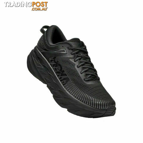 Hoka Bondi 7 EE Mens Running Shoes - Black - HOKA