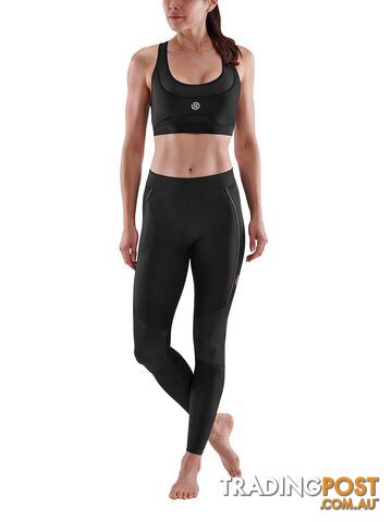 Skins Series-5 Womens 7/8 Long Tights - Black - SKINS - 5056411800475