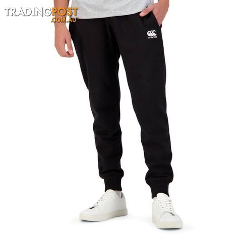 Canterbury Mens Tapered Fleece Cuff 32 Pant - Black - CANTERBURY