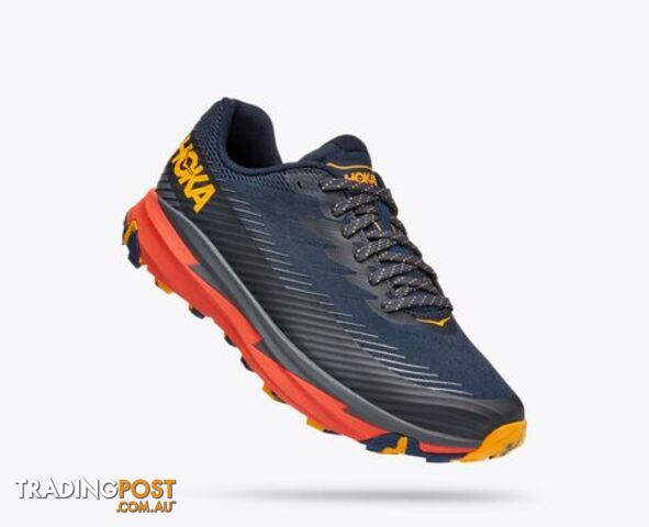 Hoka Torrent 2 Mens Trail Shoe - Navy/Orange - HOKA