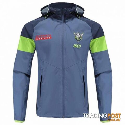 ISC Canberra Raiders 2022 Wet Weather Jacket-Steel-L - ISC