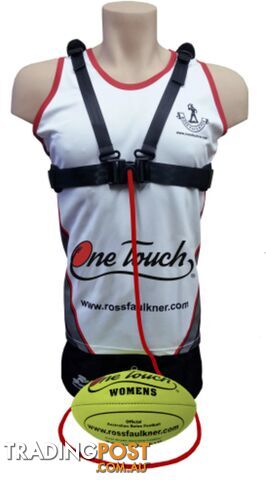 Ross Faulkner One Touch Womens Harness AFL Trainer Red - ROSSFAULKNER