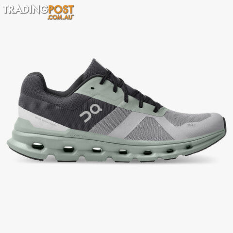 Cloudrunner Mens Running Shoe-Alloy/Moss-8 - ON