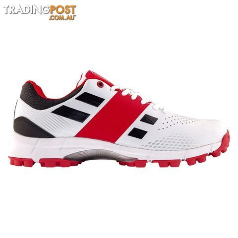 Gray Nicolls Junior Players Rubber Cricket Shoe - White lSize 5 - GRAYNICOLLS