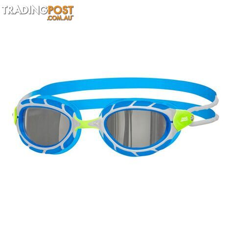 Zoggs Predator Titanium Regular Swim Goggles - Green/Silver/Blue - ZOGGS