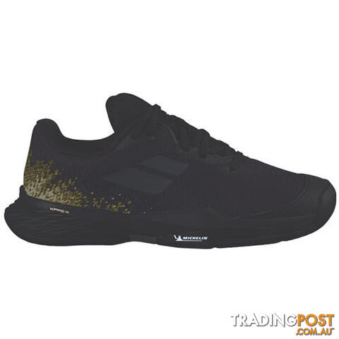 Babolat Jet Mach All Court Junior Tennis Shoe - Black/Gold - BABOLAT