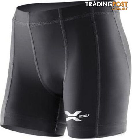 2XU Youth Compression 1/2 Shorts - Black/Black - 2XU - 9336340184904