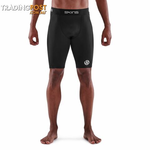 Skins Series-1 Mens Half Tights - Black - SKINS - 5056411802257