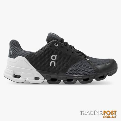 On Cloudflyer Mens Running Shoe - Black/White - ON - 7630040574235