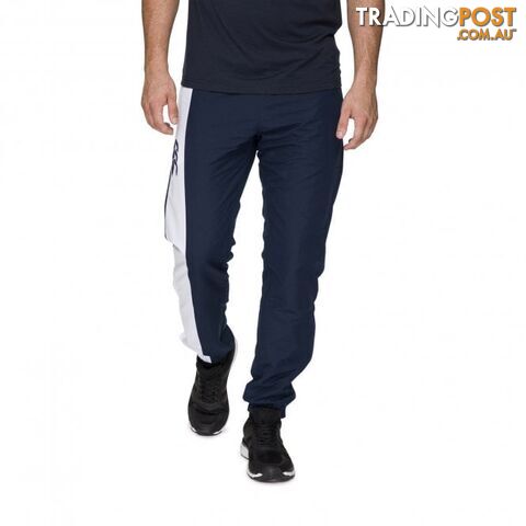 Canterbury Mens Tapered Stripe Cuffed Trackpant - Navy - CANTERBURY